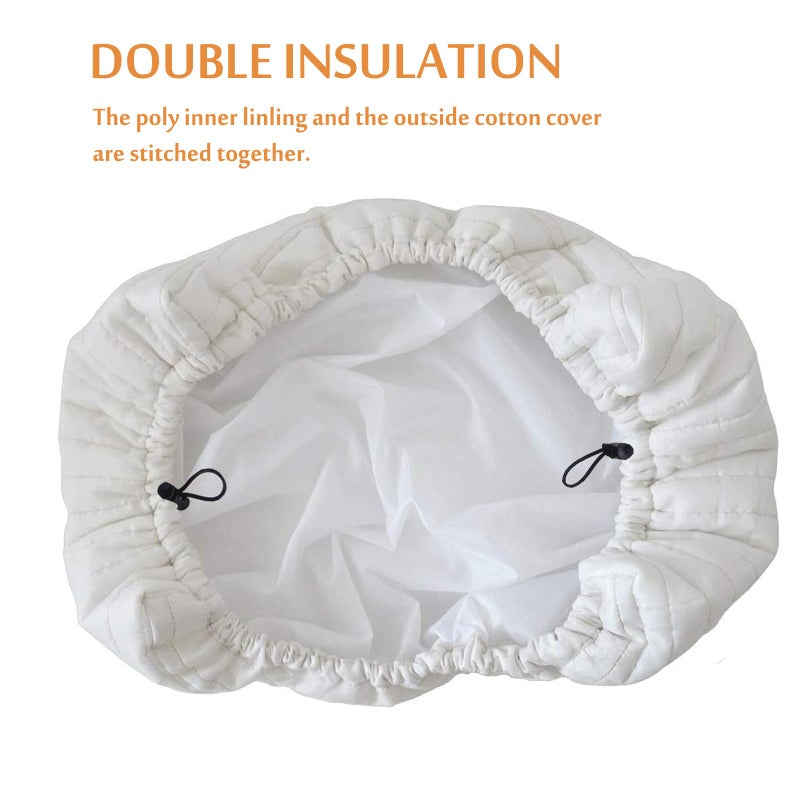 Foozet Indoor Air Conditioner Cover Double Insulation, XS Beige - Image 4
